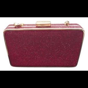Red bling Michael kors clutch purse